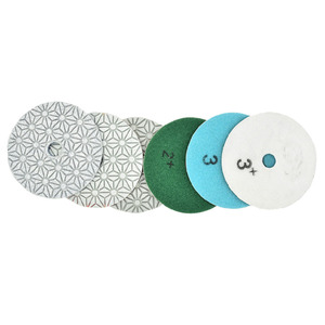 4 "अपघर्षक डिस्क <span class=keywords><strong>3</strong></span> चरण पत्थर के लिए डायमंड पॉलिशिंग पैड - Product Image 5