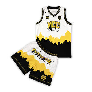 Personalizado Baloncesto Jersey Traje Diseño Sublimación Logo Número Patrón Baloncesto Uniforme - Product Image 1