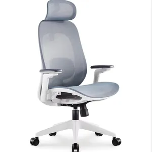 SAGELY malla moderna mejor pesado cómodo reposabrazos silla ergonómica ejecutiva giratoria sillas de oficina con rueda