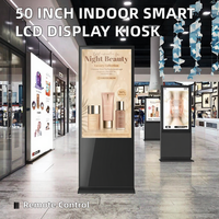 AWSTOUCH Écran publicitaire numérique LCD intelligent sur pied de 50 pouces pour intérieur, lecteur d'affichage avec prise en charge du texte et option OEM pour animations