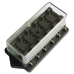 12V24V Car Truck 6 Way Circuit ATO blade Fuse Box Block Holder