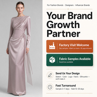 Robes longues élégantes pour femmes, marque de mode modeste OEM, fabrication sous marque privée pour usine, pour soirées et événements.