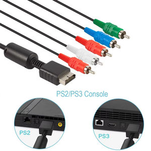 สายสัญญาณภาพและเสียง 6 ฟุต สำหรับ PS2 สาย RCA คอมโพสิต ความละเอียดสูง สำหรับ PS3 HDTV สาย <span class=keywords><strong>AV</strong></span> - Product Image 3