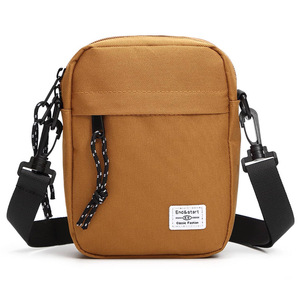 Mini bandolera de lona multifuncional personalizada 2025 para hombre, compartimento para teléfono móvil de viaje al aire libre a la moda - Product Image 3