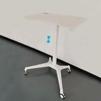Cadre de bureau ergonomique moderne en aluminium avec vérin à gaz pour réglage de la hauteur, idéal pour le travail assis-debout et l'usage scolaire