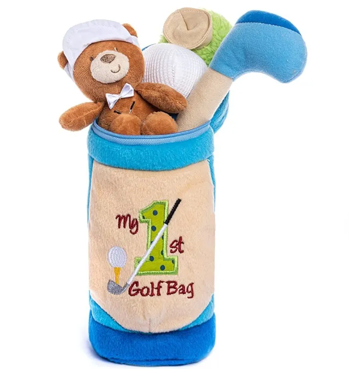 Fabricage Productie Interessant Golfpakket Pluche Speelgoed Scheidsrechter Beer En Golfclub Kinderen Baby Leuk Speelgoed