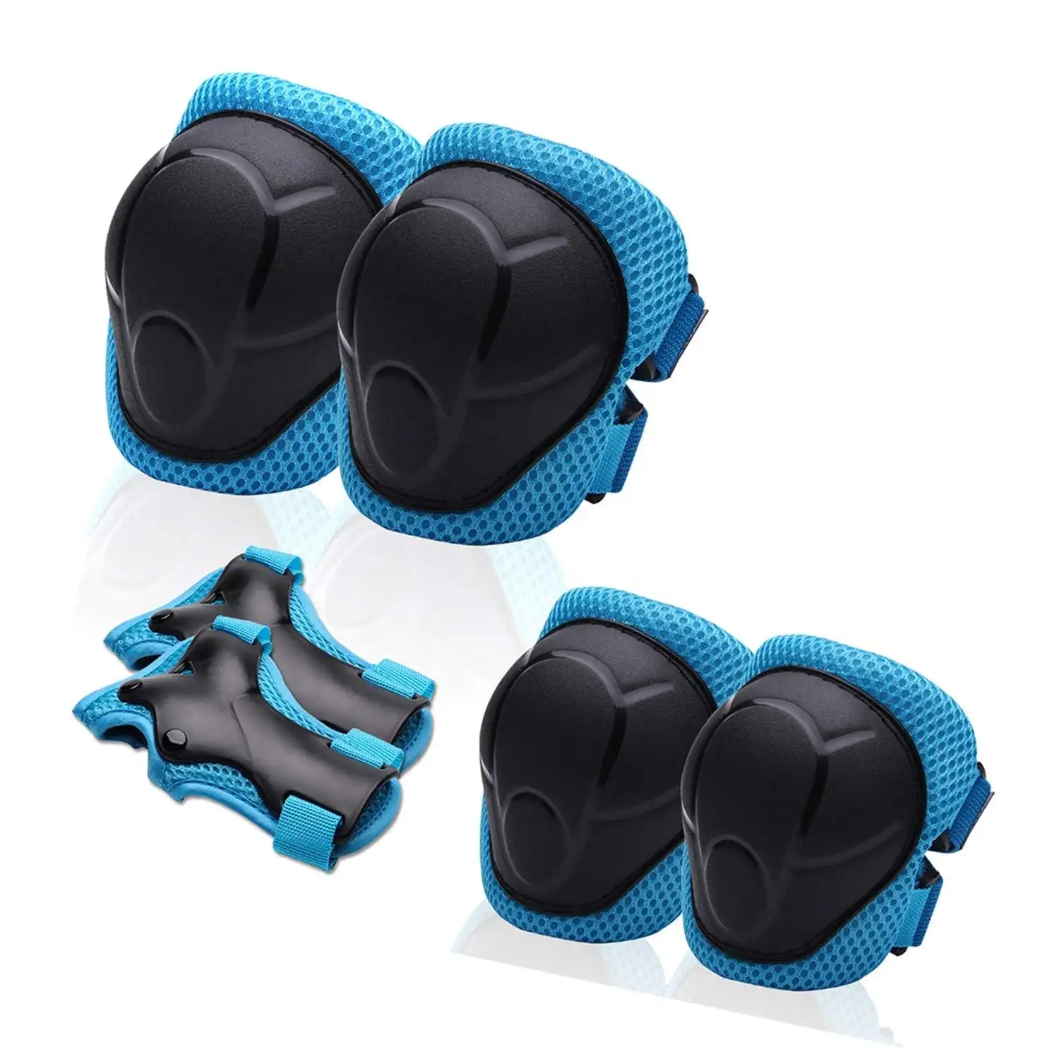 Hot Sales Sports Knee Pads para Baby Kids Protective Gear Ajustável Skating Bike Scooter Rollerblading Elbow Wrist Guards