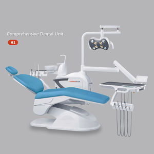 Nuevo Set Completo de Sillón Dental H1 con Certificación ISO, Unidad Dental Eléctrica de Tratamiento, de Metal, Plástico, Madera y Acero para Dentistas - Product Image 1