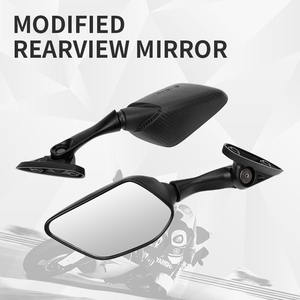 Espejo Retrovisor con Amplio Campo de Visión, Espejo Retrovisor Modificado con Superficie Grande, Reflector de Fibra de Carbono con Diseño de Piel de Serpiente - Product Image 6