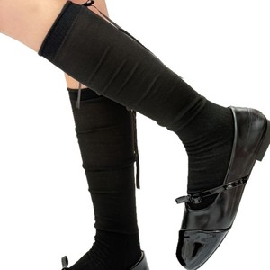 Calcetines estilo ballet con lazo, calcetines blancos transparentes hasta la pantorrilla para mujeres jóvenes, diseño dulce y femenino - Product Image 3