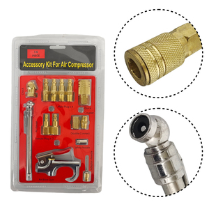 Kit de 14 Piezas de Herramientas de Limpieza para el Hogar, Pistola de Aire Comprimido con Boquilla, Accesorios para Compresor de Aire - Product Image 5