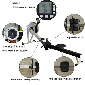 Équipement de fitness aérobique Résistance au vent Rangée assise pliable <span class=keywords><strong>Rameur</strong></span> de gymnastique - Product Image 3