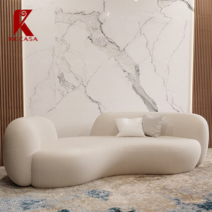 Set di divani rotondi da soggiorno con Design curvo a flusso libero irregolare - Product Image 3