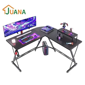 Factory Price Direct Selling Customized Corner Simple L Shaped Desktop Working Table Computer Desk