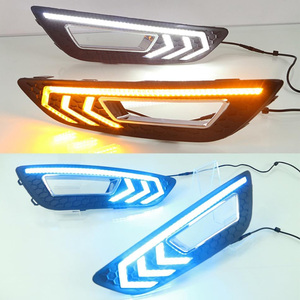 2 टुकड़े नेतृत्व वाले दिन चलने वाली रोशनी कोहरे की रोशनी रोशनी 3 mk3 2015-2018-सफेद पीला नीला - Product Image 4