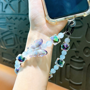 Chaîne <span class=keywords><strong>de</strong></span> <span class=keywords><strong>téléphone</strong></span> <span class=keywords><strong>portable</strong></span> à perles mignonnes en gros, cordon universel coloré <span class=keywords><strong>pour</strong></span> <span class=keywords><strong>téléphone</strong></span>, collier anti-perte, porte-clés - Product Image 2