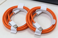 Câble de charge rapide USB-C 60W de haute qualité pour iPhone 15 16 Pro Max, avec gaine en nylon et blindage tressé, compatible IP15