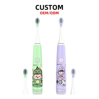 Brosse à Dents Électronique Enfant Personnalisée en Gros, Anti-Eau, Mignonne, Design Professionnel avec Image de Dessin Animé