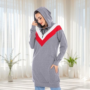 9.9 Casual Women Winter Clothing Comfortable Hooded <b>Long</b> <b>Sweatshirt</b> With Pockets High Quality Cotton Women Winter Clothing 6194# - Product Image 4
