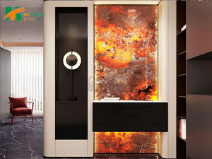 หินสังเคราะห์หรูหรา <span class=keywords><strong>Pandora</strong></span> แผ่นหินเผาขนาดใหญ่สำหรับตกแต่งผนังโรงแรม ห้องนั่งเล่น แผ่นหินเผา - Product Image 6