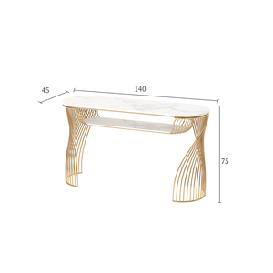 Table de manucure moderne en forme de <span class=keywords><strong>L</strong></span>, bureau à <span class=keywords><strong>ongles</strong></span> en aluminium, mobilier professionnel personnalisé pour salon de beauté et spa Sincoo MT-F0044 - Product Image 6
