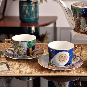 Luxury Bone China Coffee Cup European Ceramic Coffee Cup and Saucer <b>Set</b> Home Afternoon Tea Water Cup - Product Image 5