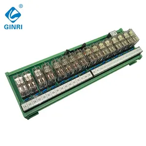 โมดูลรีเลย์ GINRI JR-B16LJ-P/24VDC 16ช่อง IDC เทอร์มินัลบล็อก Plc บอร์ดอินเทอร์เฟซเอาต์พุต