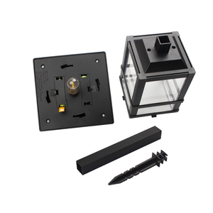 Leal de la fábrica de China Jardín de césped camino Solar luces Led al aire libre impermeable de plástico negro Led filamento - Product Image 5
