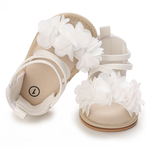 Sandalias Blancas Antideslizantes de Alta Calidad con Suela de Goma para Bebés y Niños Pequeños, Primeros Pasos para Niñas - Product Image 3