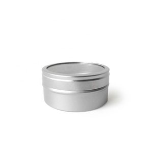 New Aluminum Cosmetic Lotion Storage Jar Portable 35ml Screw Lid Jewelry Box with Windows Customizable Color - Product Image 5
