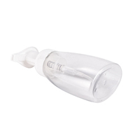 Vente en gros de flacons pompe ovales en PET pour mousse, 250 ml, 300 ml, taille personnalisée, distributeur de savon liquide moussant en plastique rechargeable, pour tampons