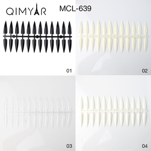 Venta caliente 240 piezas uñas postizas largas cuspidal Stiletto puntas de uñas herramientas de práctica de exhibición de uñas artificiales - Product Image 3