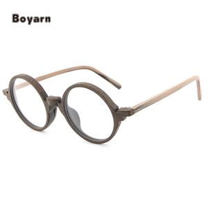 בויירן מפעל משקפיים אופטי מסגרת עץ גברים נשים עיצוב משקפי משקפיים עם עדשה עץ משקפיים אצטט עץ - Product Image 5