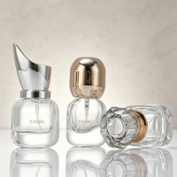 Flacon de parfum en verre transparent vide de 15 ml, conteneur de parfum portable avec boîte cadeau personnalisée imprimée