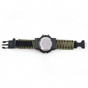 Free Sample <b>Outdoor</b> Mens Gift Waterproof Emergency 6-in-1 Camping Survival Paracord <b>Watch</b> - Product Image 6
