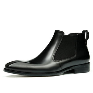 Botas de Tobillo de Cuero Genuino Originales 2025 para Hombre, Lavables, Hechas a Mano, Estilo Retro, Amekaki, con Cordones - Product Image 5