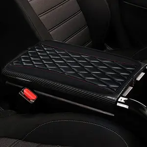 Universal Car Center Console Cushion Pad Center Console Leather Cover Waterproof Car Armrest Cover