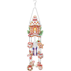 Diamant peinture carillons éoliens son guérison bricolage mosaïque suspendus fenêtre décor oiseau papillon libellule acrylique pendentif de noël - Product Image 1