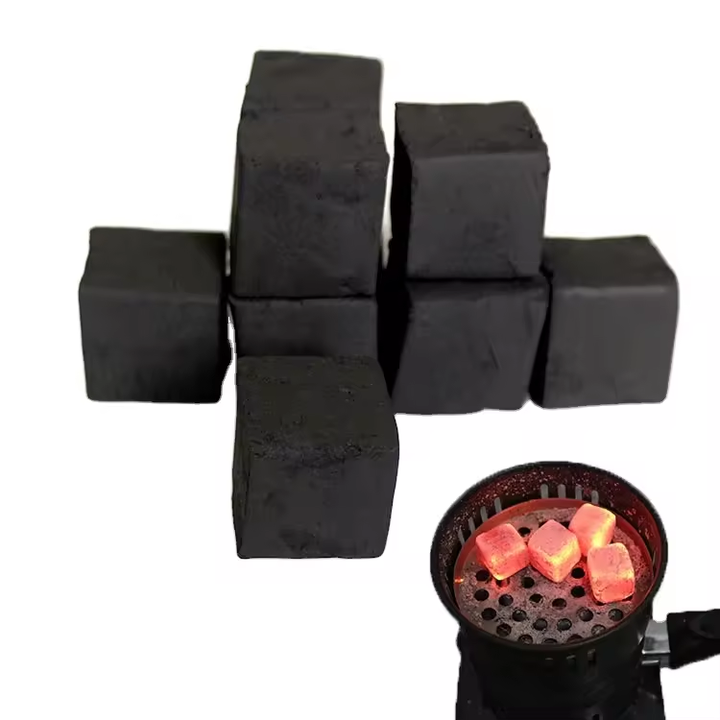Machine-Made Coconut Shell Hookah Charcoal Briquettes Cube Pattern ...