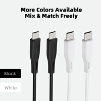 Câble de charge rapide USB C vers USB C WISTAR en gros, PD 60W, chargeur de type C, cordon tressé, transfert de données 3A, câble de charge rapide