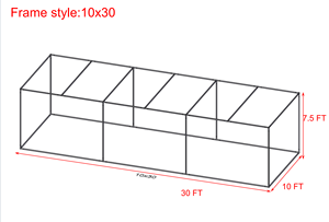 Xieqiao marka Sukkah çadırı 10 'x 30' - Product Image 5
