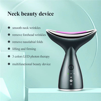 Masseur facial et du cou 7 couleurs, appareil de beauté portable, outil de massage facial, soin de la peau du visage, lifting facial à domicile, masseur du cou