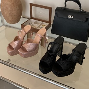 2025 primavera ed estate Plataforma Sandalias strass di seta per banchetti <span class=keywords><strong>scarpe</strong></span> da donna <span class=keywords><strong>con</strong></span> plateau <span class=keywords><strong>con</strong></span> <span class=keywords><strong>tacco</strong></span> alto a <span class=keywords><strong>tacco</strong></span> alto - Product Image 6