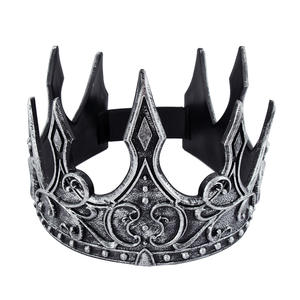 Corona de Rey Medieval al por Mayor, Tocado de Espuma de Látex para Actuaciones Escénicas, Halloween, Accesorios de Corona para Exteriores - Product Image 2