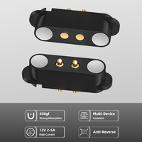 Chargeur magnétique à ressort Pogopin plaqué or 2pin connecteur à broches Pogo pour câble et appareils électroniques