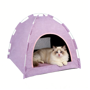 Tente ronde portable pour animaux de compagnie toutes saisons avec option de tapis en gel rafraîchissant pour le <span class=keywords><strong>camping</strong></span> par temps chaud, confort et soulagement - Product Image 2