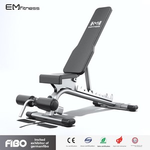Banco de Pesas Comercial Plegable Moderno con Inclinación Ajustable, Estructura de Acero y Soporte para Mancuernas - Product Image 2