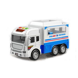 Camion lourd pour tout-petits et jouet de <span class=keywords><strong>voiture</strong></span> de <span class=keywords><strong>police</strong></span> avec musique et lumières Véhicules de simulation de friction pour garçons - Product Image 1