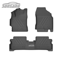 SONSANG, juego completo personalizado, alfombra para todo tipo de clima, impermeable, inodoro, TPE, alfombrilla para suelo de coche para Toyota Corolla 2007-2013