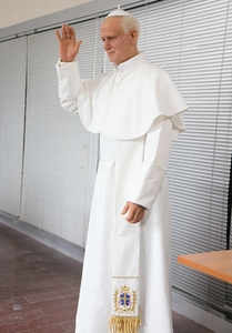 Estatua de líder religioso de tamaño real, figura de cera del Papa Juan Pablo <span class=keywords><strong>II</strong></span> - Product Image 3